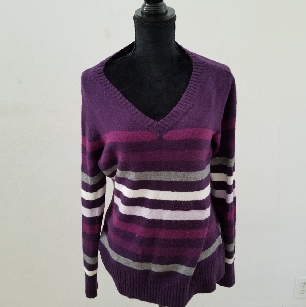 Beautiful Purple striped sweater